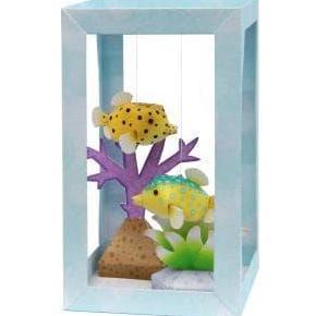 DIY Papercraft Bluespotted Boxfish Aquarium (DIY=Kertas)