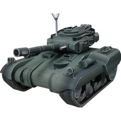 DIY Papercraft Kertas Pola Tank Warhawk Eucadian Tank Battle (DIY=Kertas)
