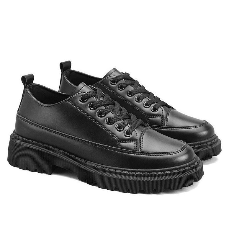 Terlaris Sepatu Pantofel Hitam Docmart Sepatu Pria Hitam Casual