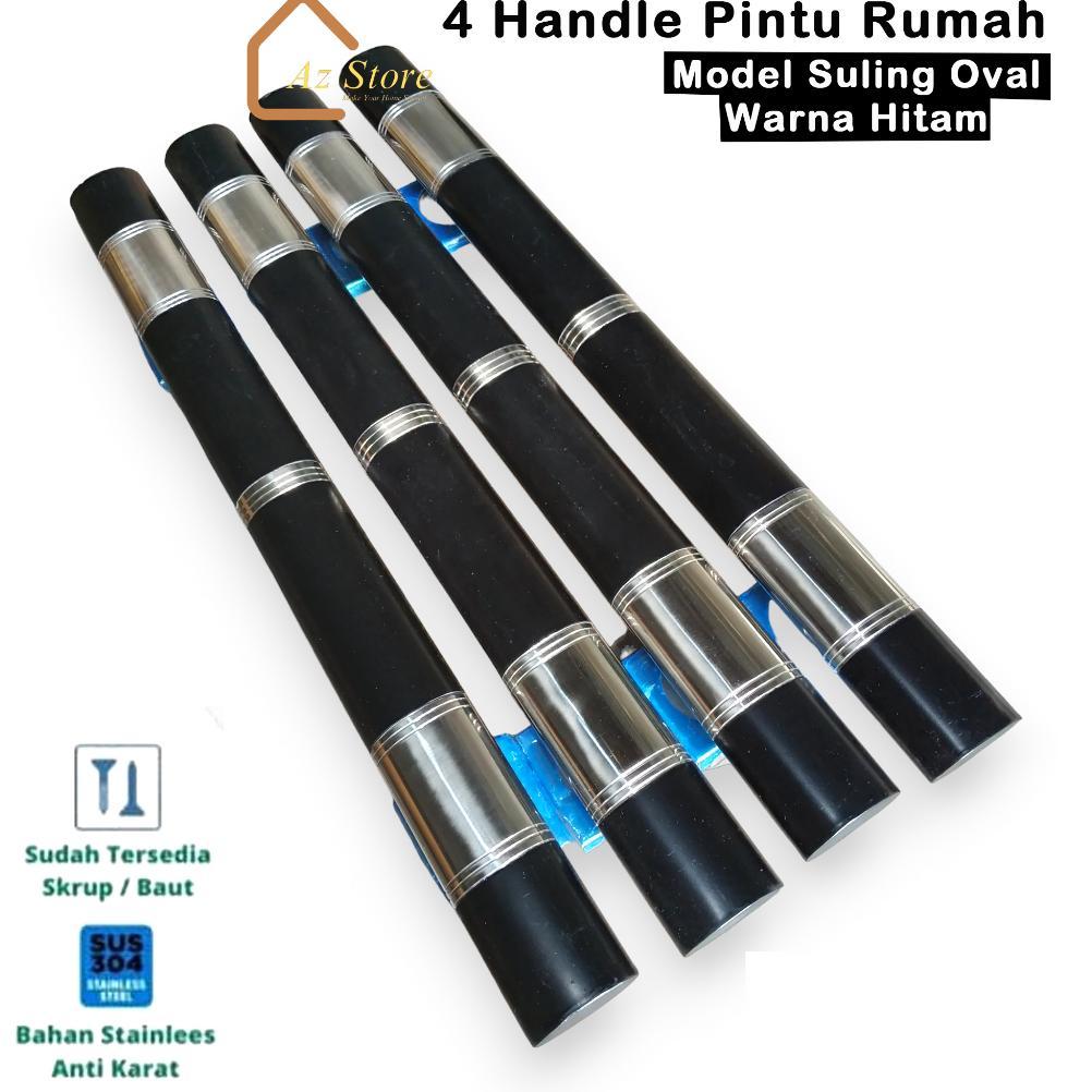 Paket Handle Pintu 45 cm isi 4 Pegangan Pintu Rumah Minimalis Model Oval