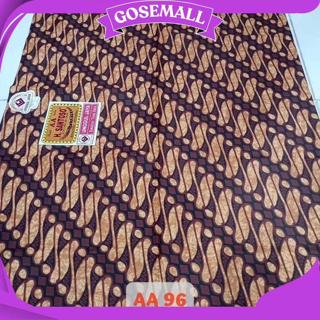 Kain Batik H Santoso AA Unggul Jaya | Batik Sogan Motif Sidomulyo Parang Kusumo Mukti GBM Terbaru