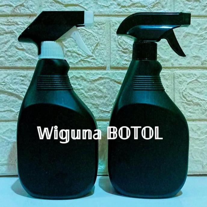 Botol Spray 500 ML Hitam / Botol HDPE 500ml Spray Kispray Hitam