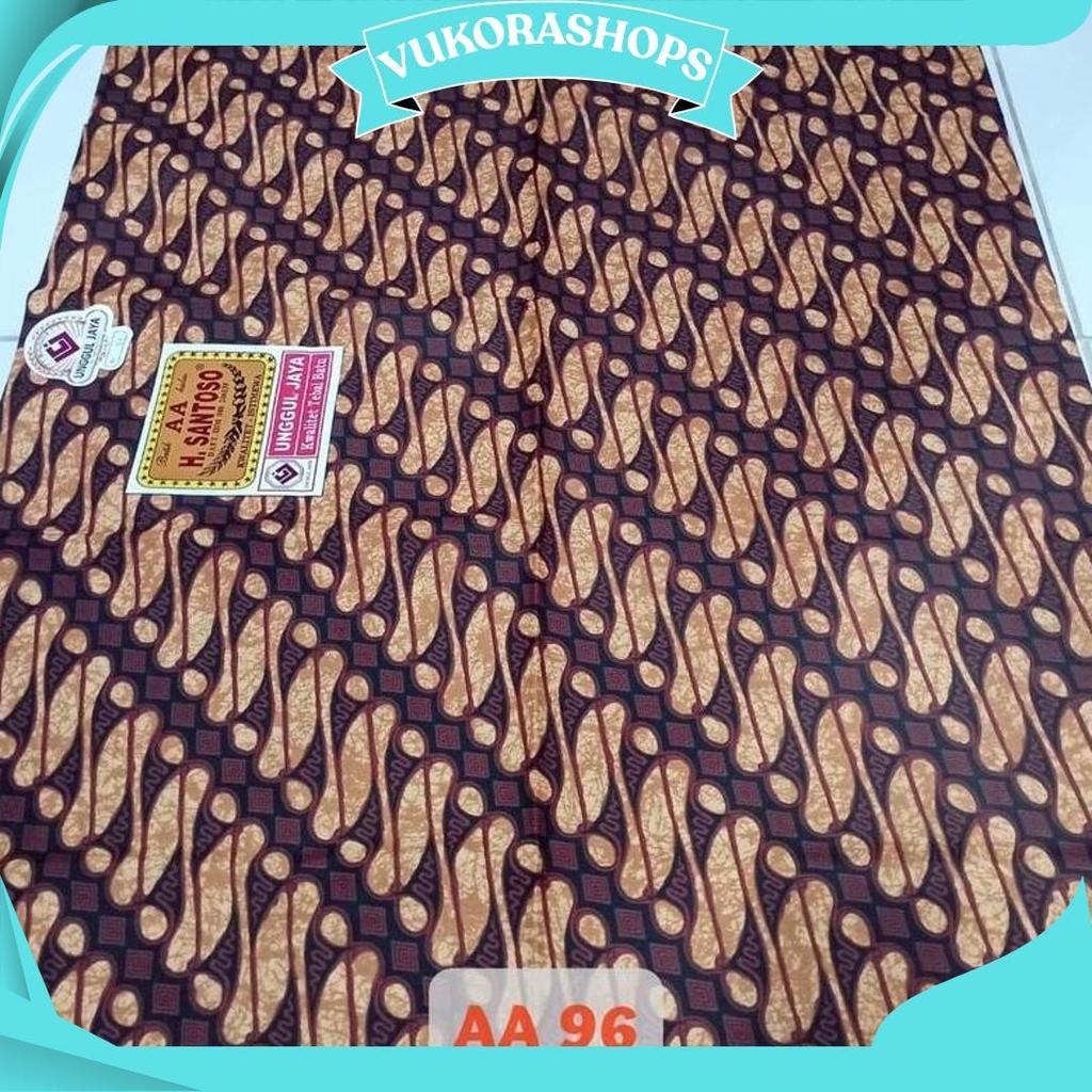 Kain Batik H Santoso AA Unggul Jaya | Batik Sogan Motif Sidomulyo Parang Kusumo Mukti GBM Termurah