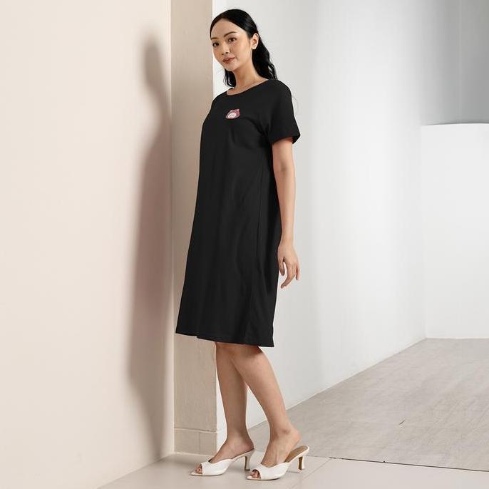 Kleid- Forever Sweet Home Dress Eve Series Daster Wanita Dress Panjang Simple Piyama Tidur Motif San