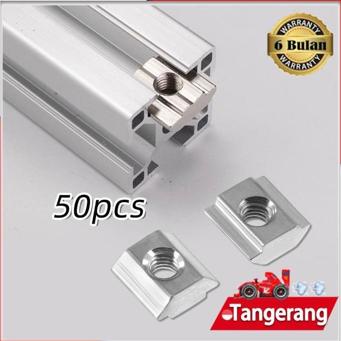 MRIKI 50pcs T Sliding Nut M5 / M5 Sliding T Nut Aluminium Profile Alu 20 Seri