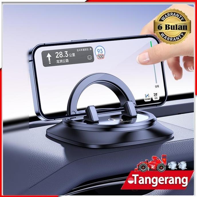 MENDA Dudukan Hp Mobil Dashboard Anti-Selip Dashboard Holder Mobil 360 Memutar Car Holder Dashboard 
