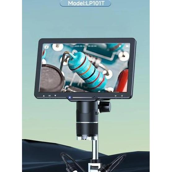 PINA Microscope 10.1 Inch HDMI Screen Mikroskop Magniefier 12 LED PC/TV Compatible LP101T