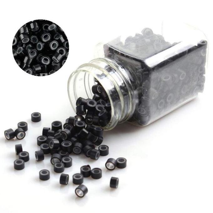 SAND Ring Rambut Sambung 500pcs Ring Hair Extension Bahan Silikon Sambung Rambut Ukuran Besar Jumbo 