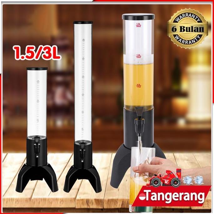 MENDA 1,5/3L Tower Minuman Beer Tower Beer Dispenser Juice Water Dispenser Tower