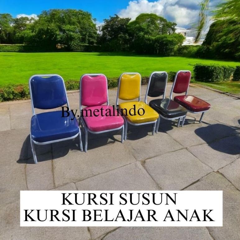 Viral  Kursi Belajar Anak Kursi Sekolah Kursi Susun Bahan Kulit Bangku Kuliah Kursi Warna Warni Kurs