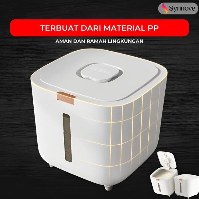 Dispenser Beras 10 Kg Anti Kutu Tempat Beras 10Kg Wadah Beras Tempat Penyimpanan Beras