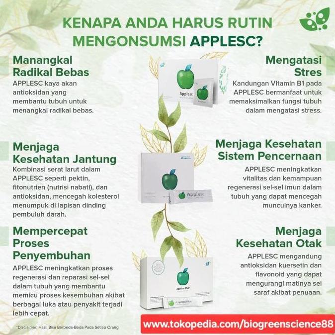 Haarvitamine- Applesc Apple Sc Biogreen Apple Stemcell Original Biogreen Science