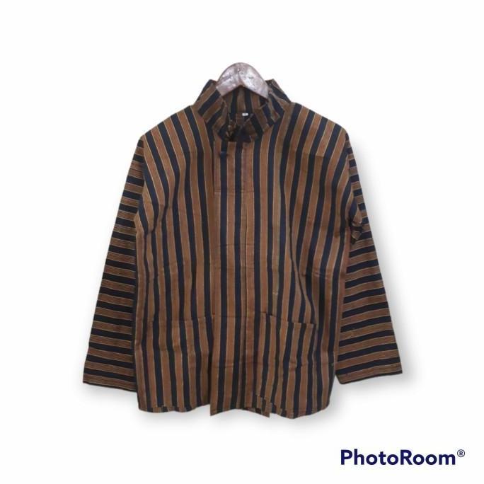 baju surjan lurik pria jumbo SS
