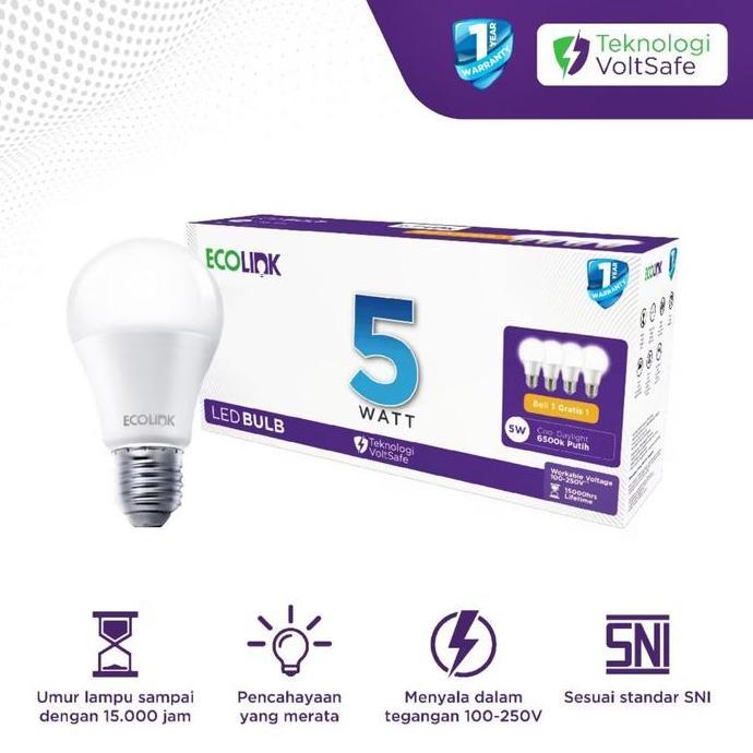 Lichtx- Led Multipack Ecolink 6W 8W 10W 12W (Beli 3 Free 1) - Led Pack Ecolink