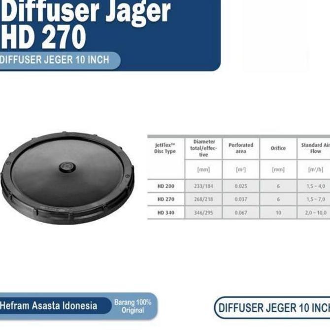 Promo Diffuser Aerasi Air Limbah Ipal 10 Inch Epdm Berkualitas