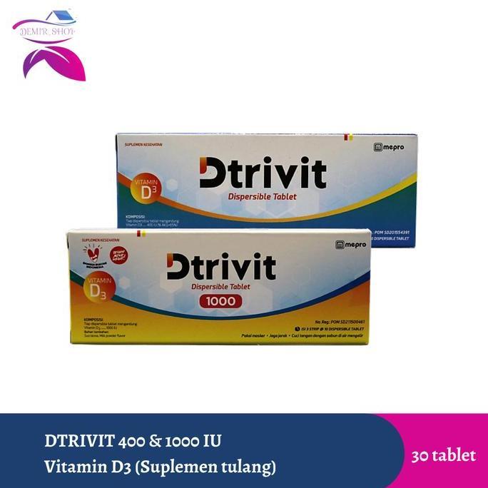 Haarvitamine- Dtrivit Vitamin D3 400 Iu & 1000 Iu / Vitamin D3 1000 Iu