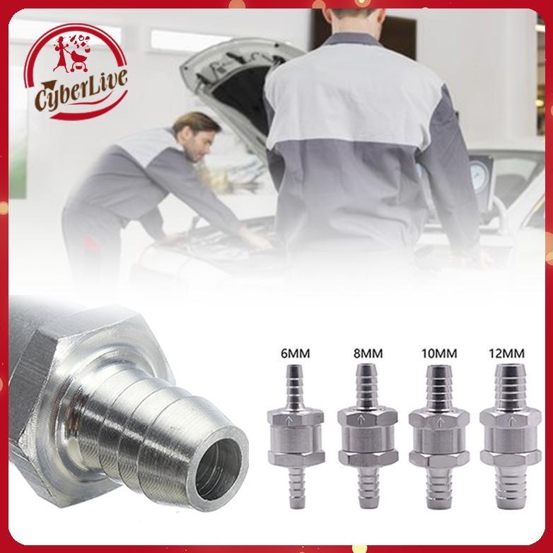 Katup Satu Arah Bahan Bakar 6/8/10/12mm One Way Valve Fuel Motor Mobil Selang Aluminium Non Return C
