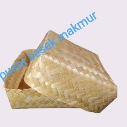 besek bambu 22x22cm sepasang