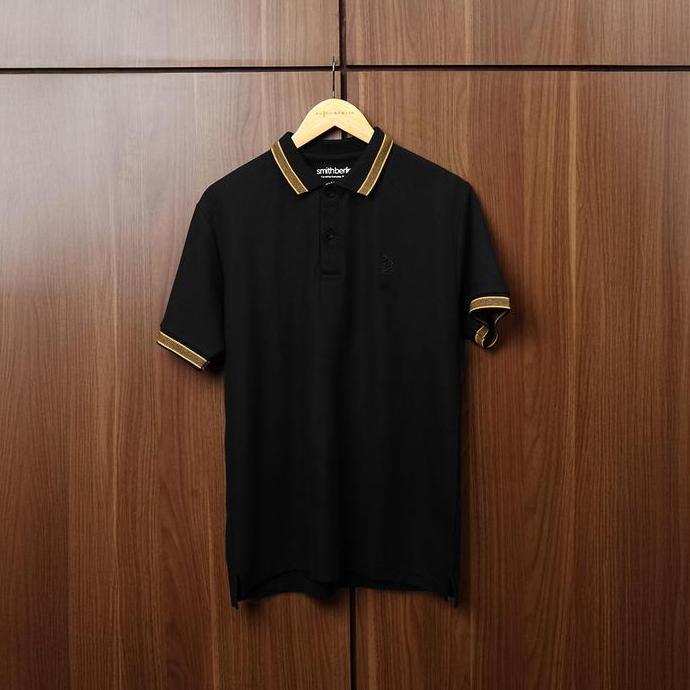 Vorgese- Smith Berlin Pierre Polo Slim Fit Katun Pria - Kaos Polo Kerah Lengan Pendek Casual
