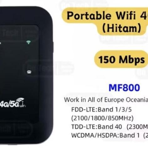 Sale Modem 4G Mifi Mf800 Bonus Perdana Kuota 7Gb Upto 150Mbps Portable Wireless Unlock All Operator