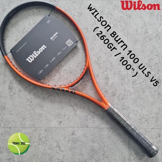 TERBARU - Raket Tenis Wilson Burn 100 ULS V5 (260 Gr / 100" ) Burn Tennis Racket