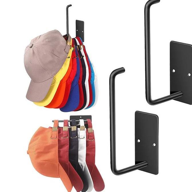 Gantungan Topi Dinding Tempel Stainless Tempat Topi Serbaguna Rak Gantung Topi Rak Topi Dinding Temp