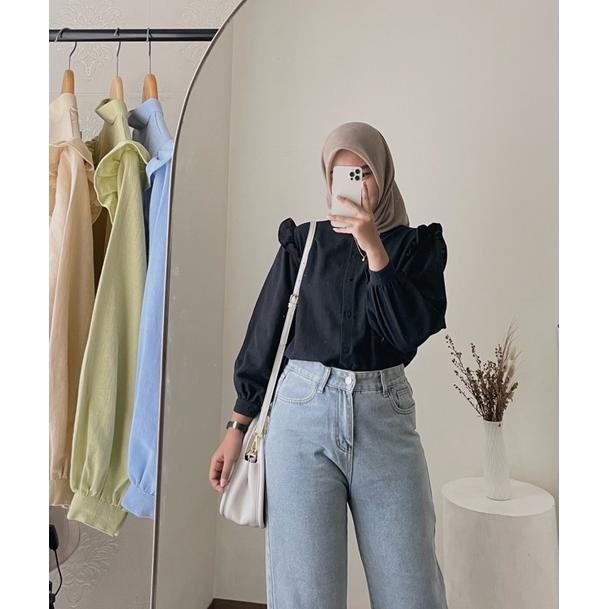 PREMIUM HIZA - Yurim Blouse | Kemeja Blouse Basic 2026
