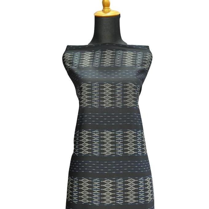 ( 0.5 M ) Kain Jet Black Motif => Bahan gamis - Bahan sarimbit