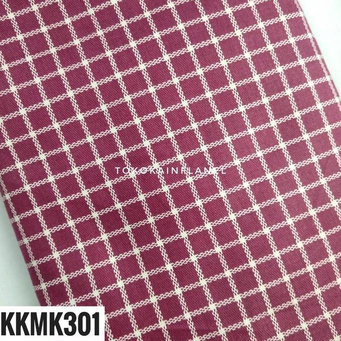 Kain Katun Jepang Motif Kotak Gingham kotak-kotak KKMK3 uk 50cmxlebar kain