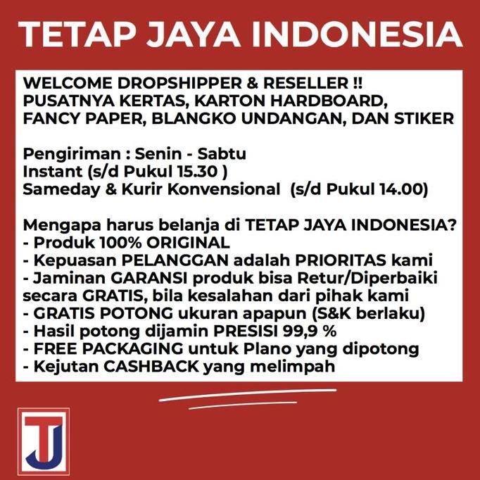 Stiker Vinyl Putih Susu Glossy Plano 79x107cm Tahan Air Bisa Tempel Dimanapun Gratis Potong Minimal 