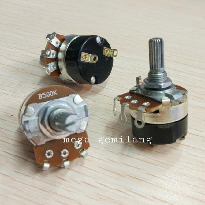 Potensio dimmer B500K + saklar