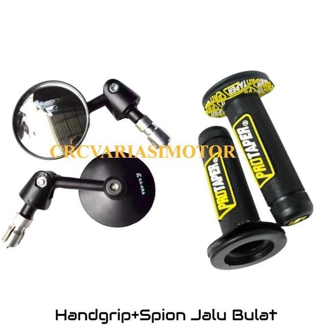 #CRC#PAKET 4IN1 HANDGRIP SARUNG GAS DONAT protaper + SPION JALU BULAT+KARET+JALU AS COCOK BUAT SEMUA
