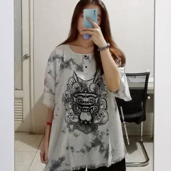 FLASH SALE Baju bali wanita motif barong/kaos bali/atasan bali/termurah dan terlaris/bisa cod KEKINI