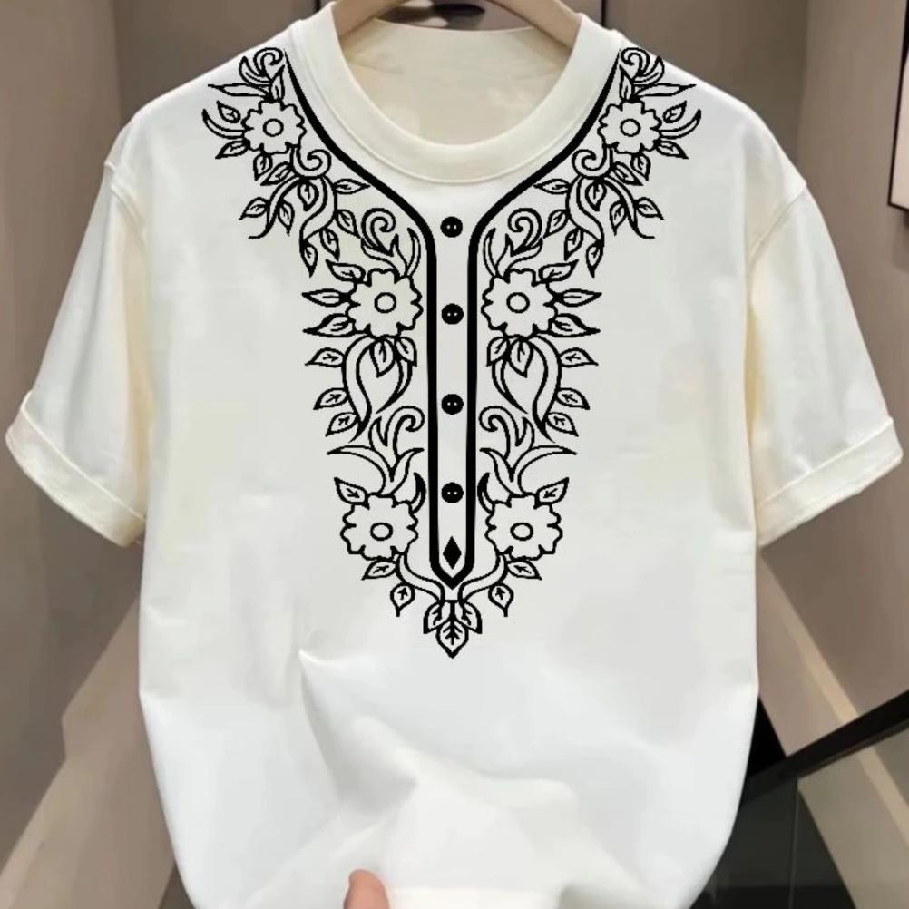 OFFICIAL Kaos Oblong Lebaran/Baju Koko/ Kaos Pria Motif Modern 2026