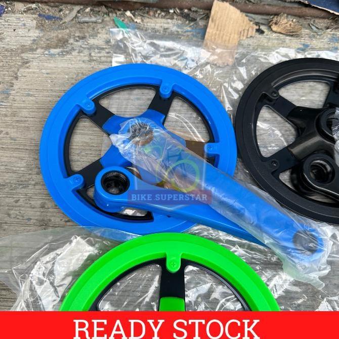Crank Set Gir Sepeda 44T Exotic dengan Cover Lipat Fixie Minion Mini Velo Balap