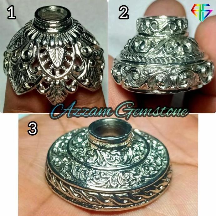 Mendak Mendok Ring Besar Tebal Logam Coin bkn kalasa Stailess kuningan