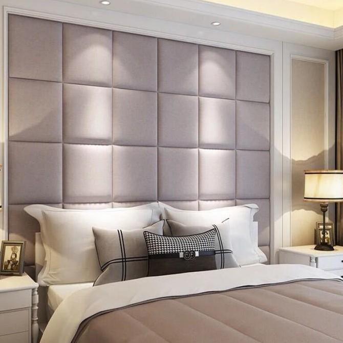 Headboard Bed Panel Wallpanel Dinding 3D Linen Leather Oscar 30x30cm