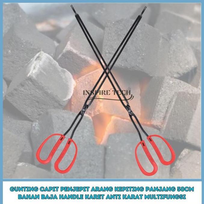 Capit BBQ Jepitan Arang Multifungsi Capit Panjang 50CM