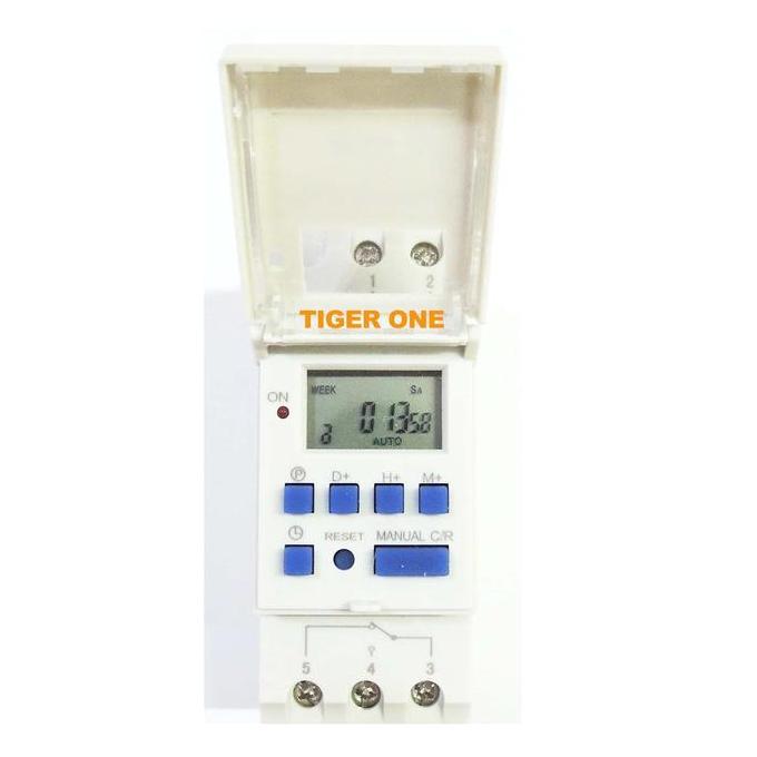 Cucina- Mcb Timer Digital, Timer Switch Thc15A, Panel Lampu Listrik Otomatis