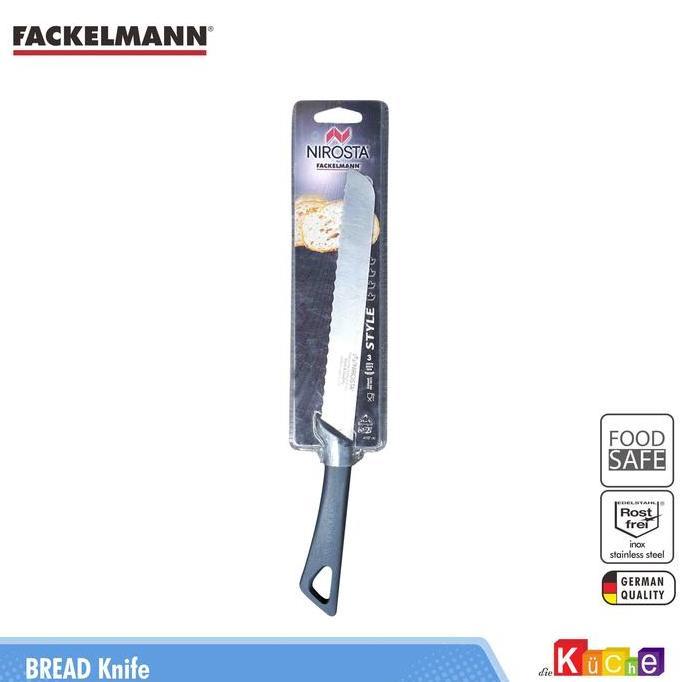 Cucina- Fackelmann Pisau Roti Nirosta 35Cm Anti Karat Dengan Mata Bergerigi Tajam & Gagang Ergonomis