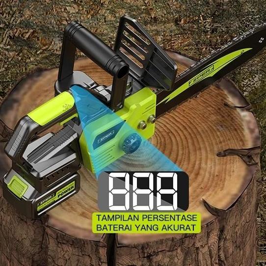 Codzper Cordless Chainsaw Gergaji Mesin Lithium Gergaji Rantai Elektrik Portable Genggam Lithium Zp0