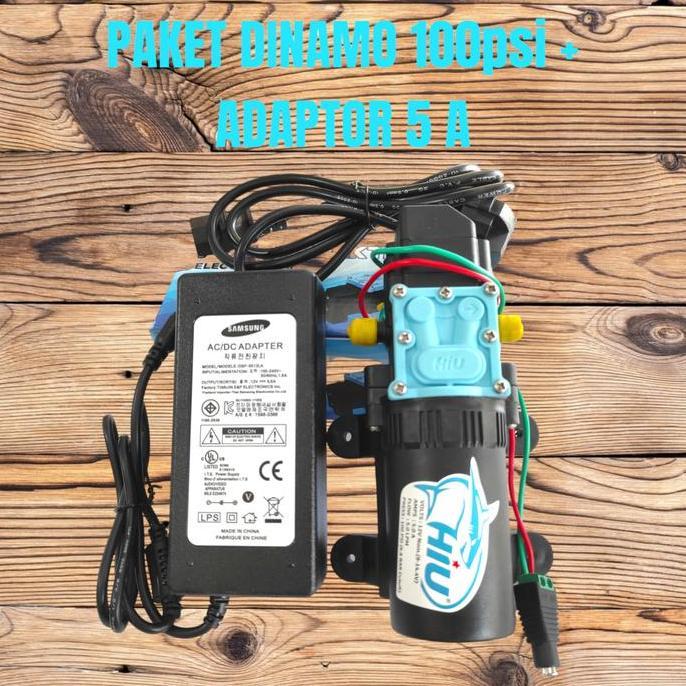 Paket Cuci Motor Mobil AC Steam Mini Pompa Hiu DC 12 Volt 100 PSI