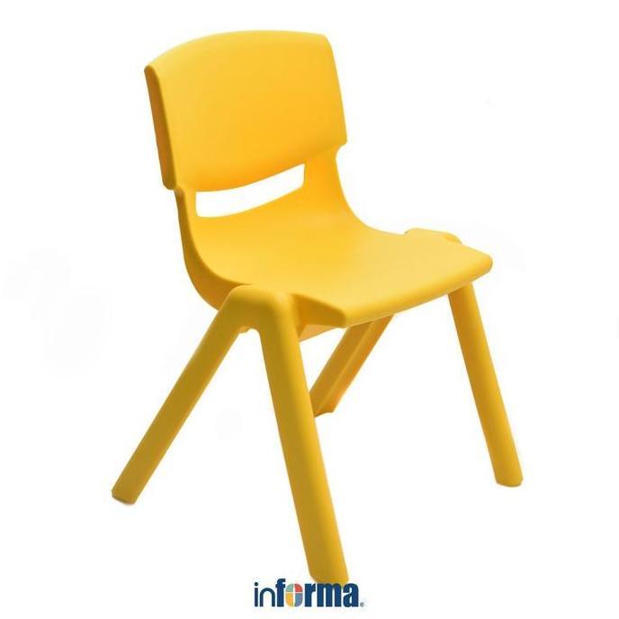Informa Yaris Kursi Anak - Kuning Bangku Plastik Tempat Duduk Balita Kursi Paud Tkk