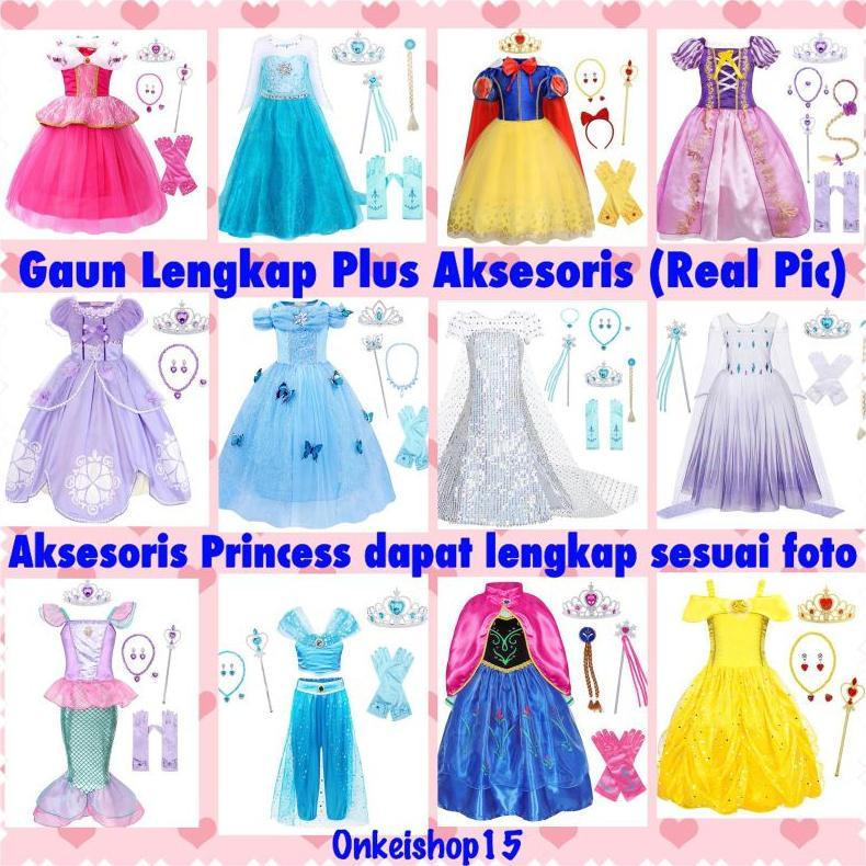 Kostum Princess / Kostum Princess Anak / Dress Princess / Dress Princess Anak / Baju Kostum Dress Pr