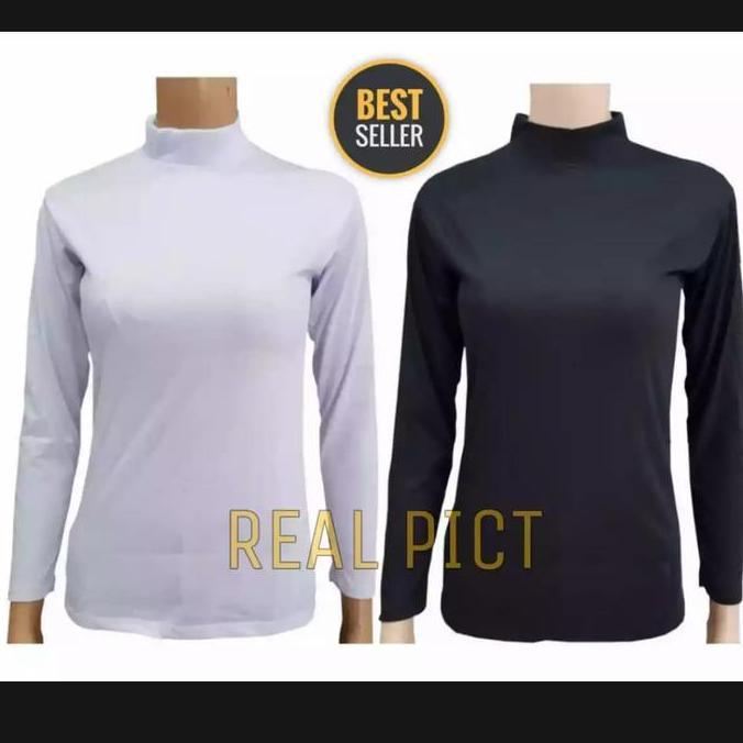 Uprelig- Baju Manset Kaos Polos Hitam Putih