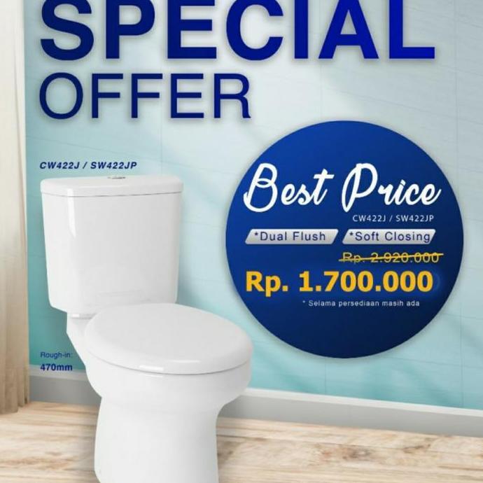 PROMO closed TOTO CW 422/closed duduk TOTO Cw 422