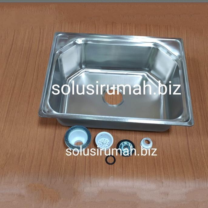 BCP DALAM TEBAL 600 X 450X 200 MM AVOOR 1LB BAK CUCI PIRING 1 LUBANG 1lubang segi enam segienam zinc
