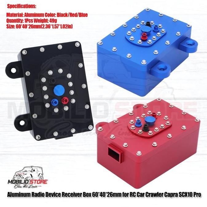 Upgrade Part Metal Radio Device Receiver Box RC Crawler Capra SCX10