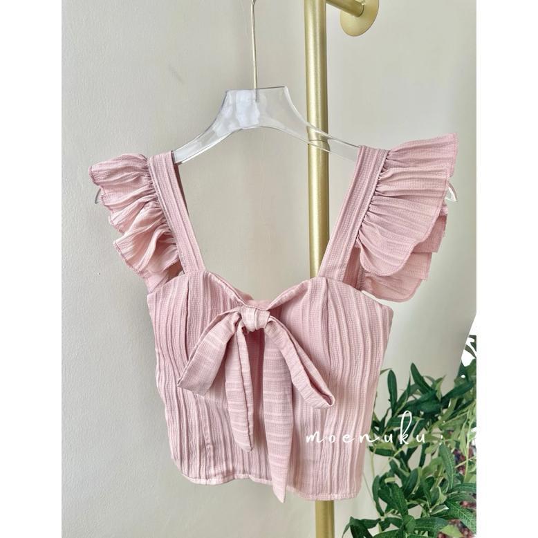 TERMURAH Slim Only !! Tanktop Simpul Pita Tanktop Crop Top Tanktop Seksi Tanktop Wanita