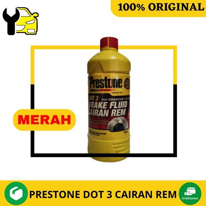 Minyak Rem Prestone Dot 3 Merah Cairan Pelumas Rem Mobil Original